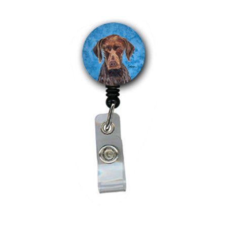 TEACHERS AID German Shorthaired Pointer Retractable Badge Reel Or Id Holder With Clip TE237410